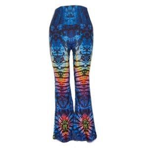 Tie Dye Printed Wide Leg Leggings size Medium